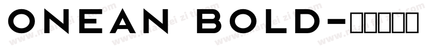 ONEAN BOLD字体转换